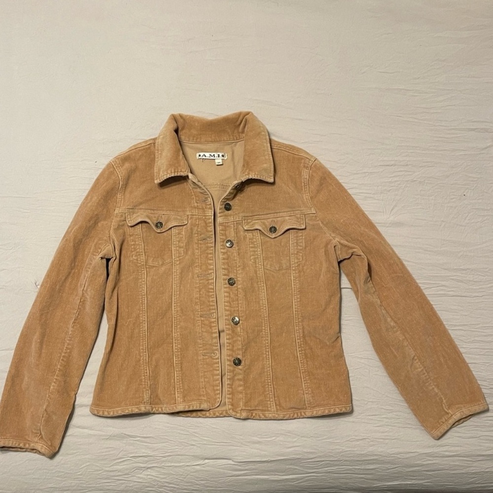 AMI Brown Corduroy Jacket Button up